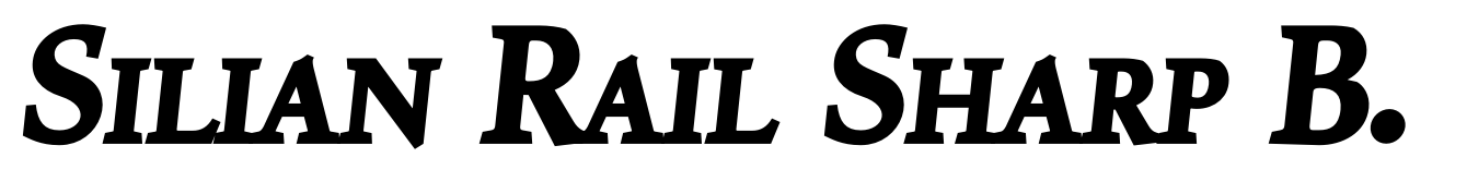 Silian Rail Sharp Black Italic